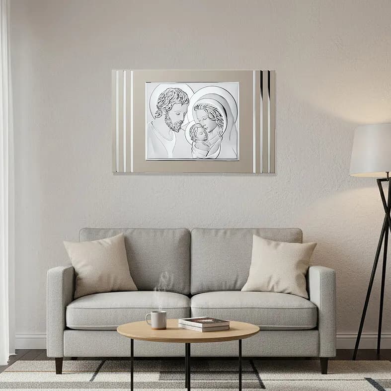 Ікона срібна Свята Родина 82X51см 18317 3L (82х51)