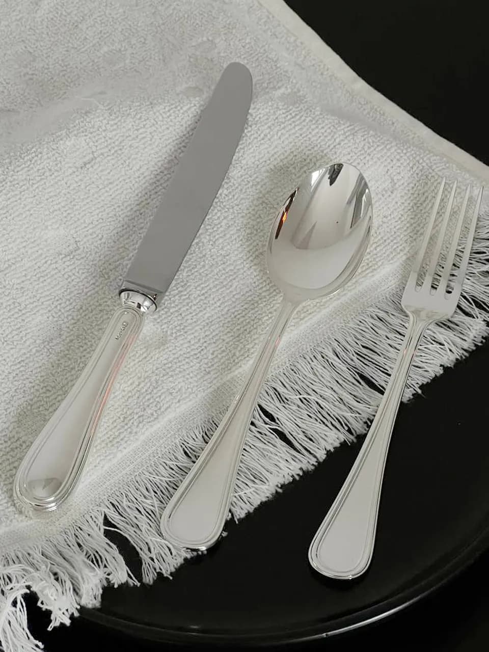 Набір столових приборів зі срібла set 3 pcs. BL