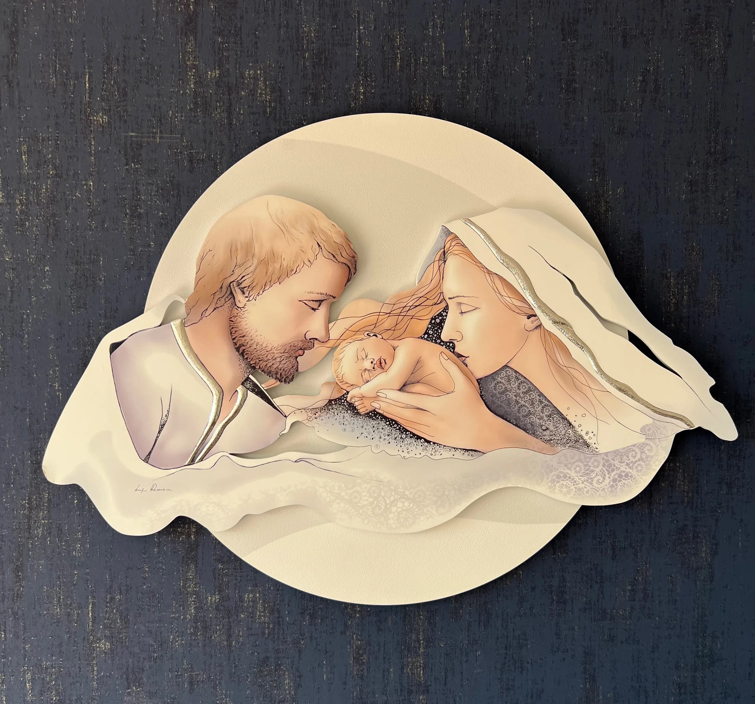 Ікона Святого сімейства см 051185.8C (88x60)