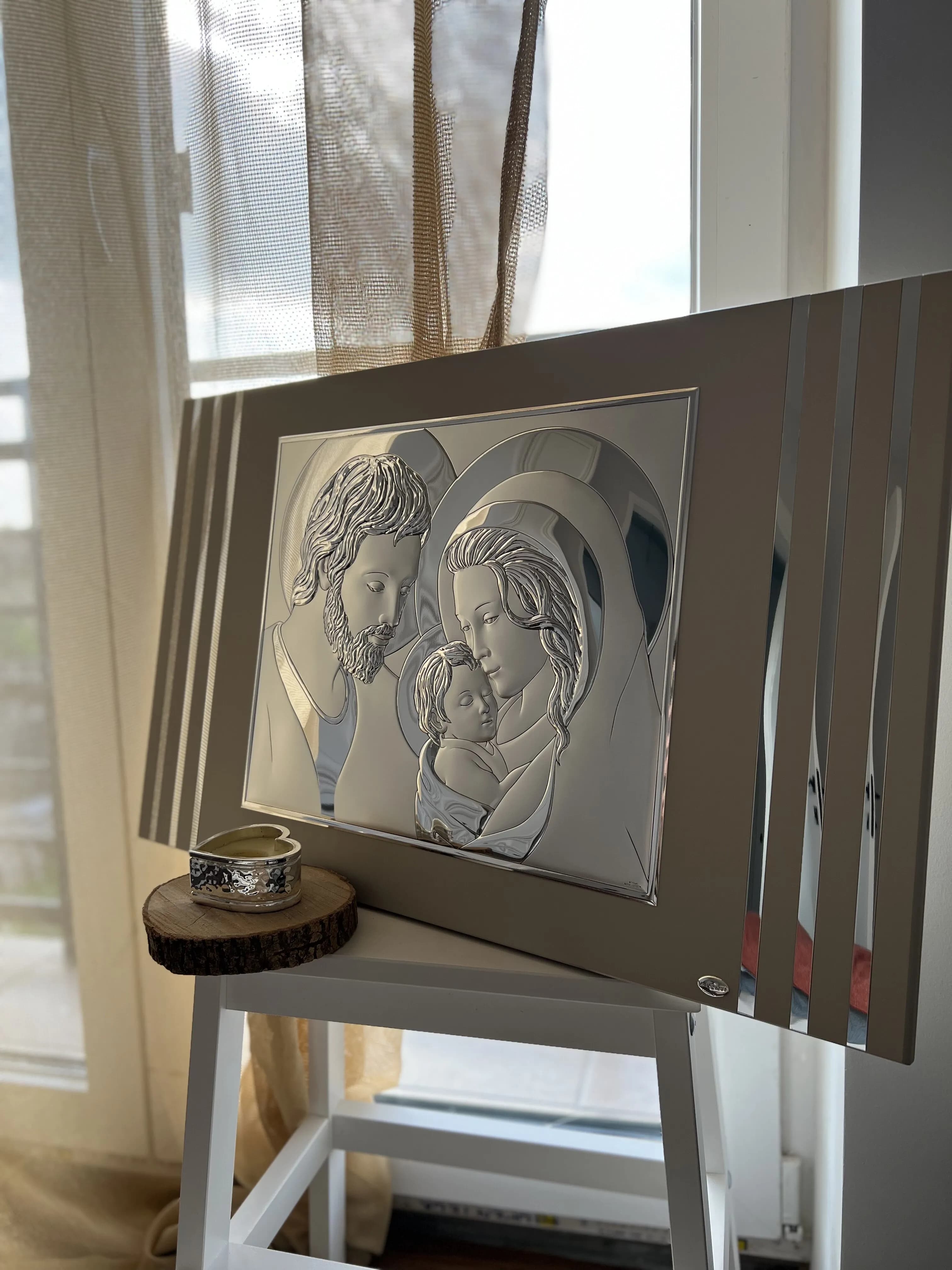 Ікона срібна Свята Родина 18317/2L (68х42)