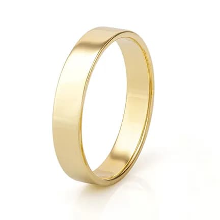 Обручка американка з жовтого золота 5 мм. 400-0850 (21)