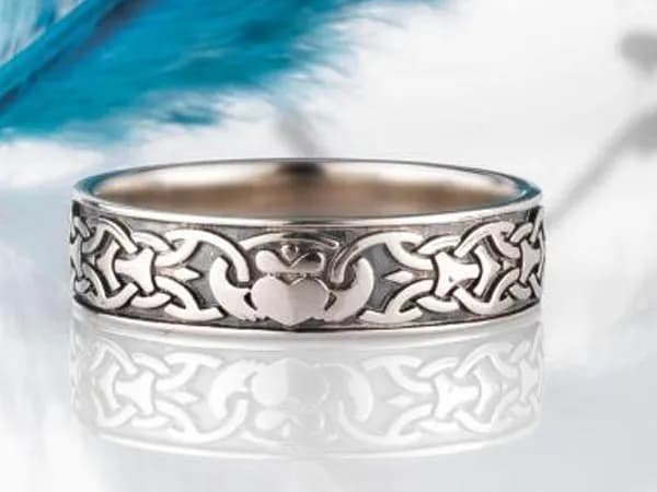 Обручка "Королева серця" з білого золота 200-0181 (19,5)