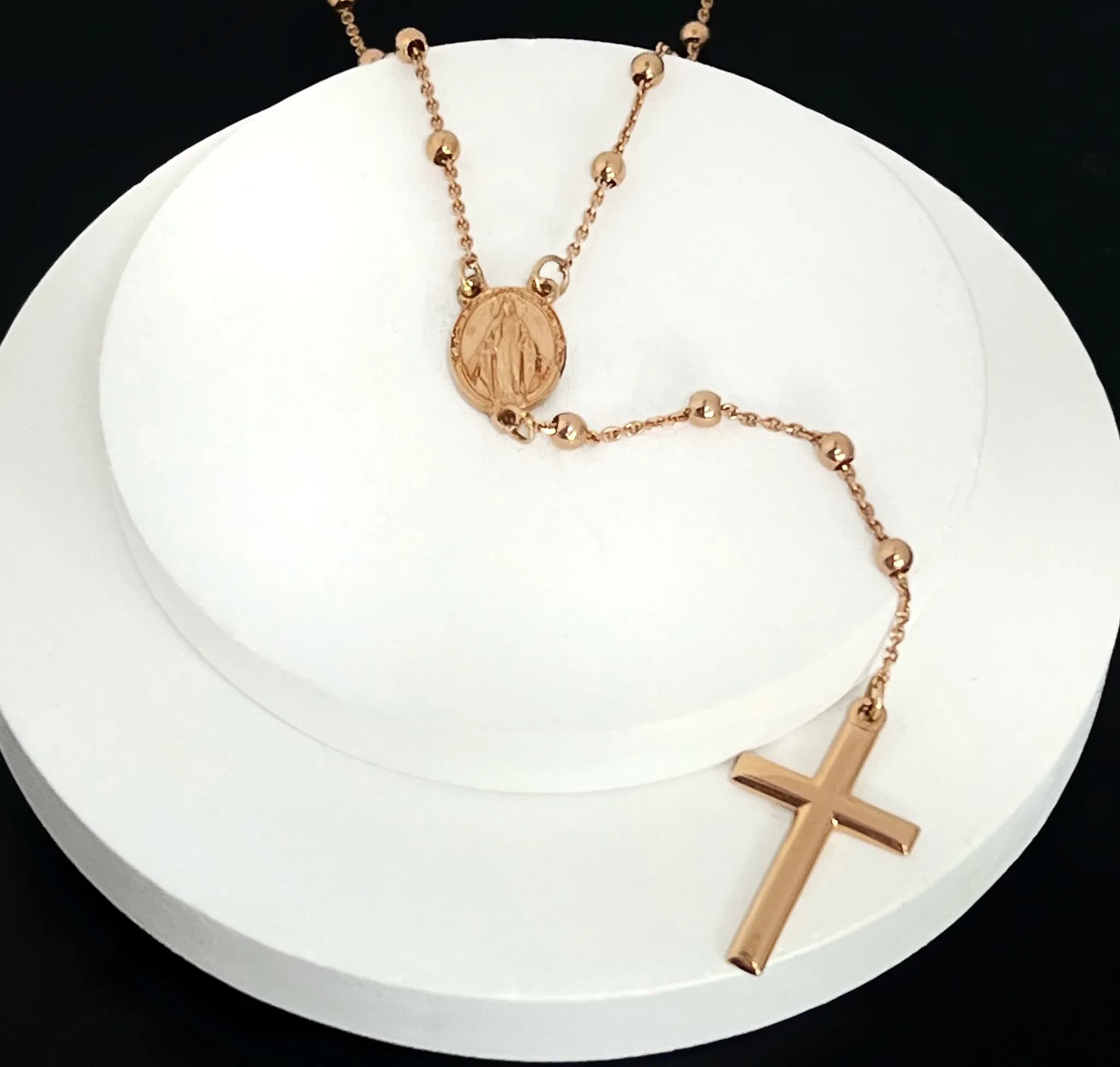 Вервиця з червоного золота Rosary 105-0701