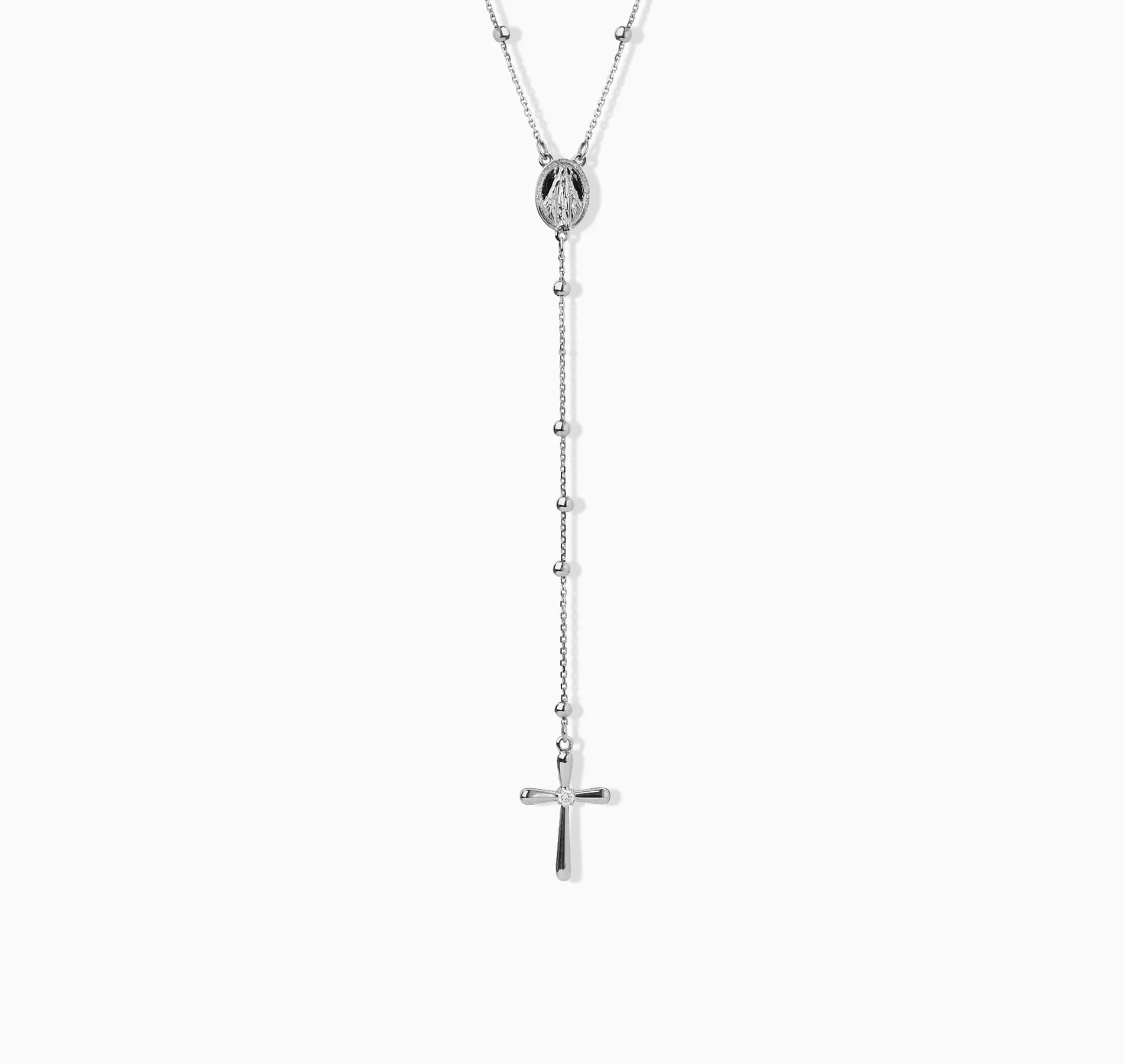Вервиця з білого золота Rosary 265-0737.03