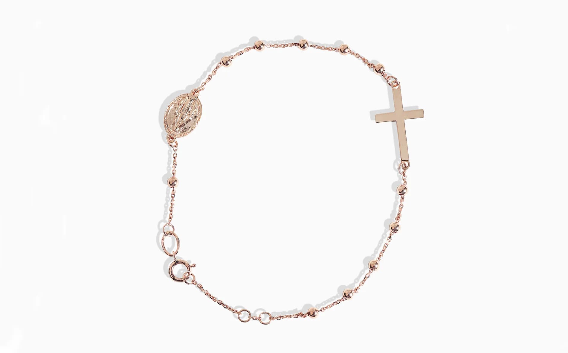 Браслет вервиця з червоного золота Rosary B1 m 02 (17,5-19)