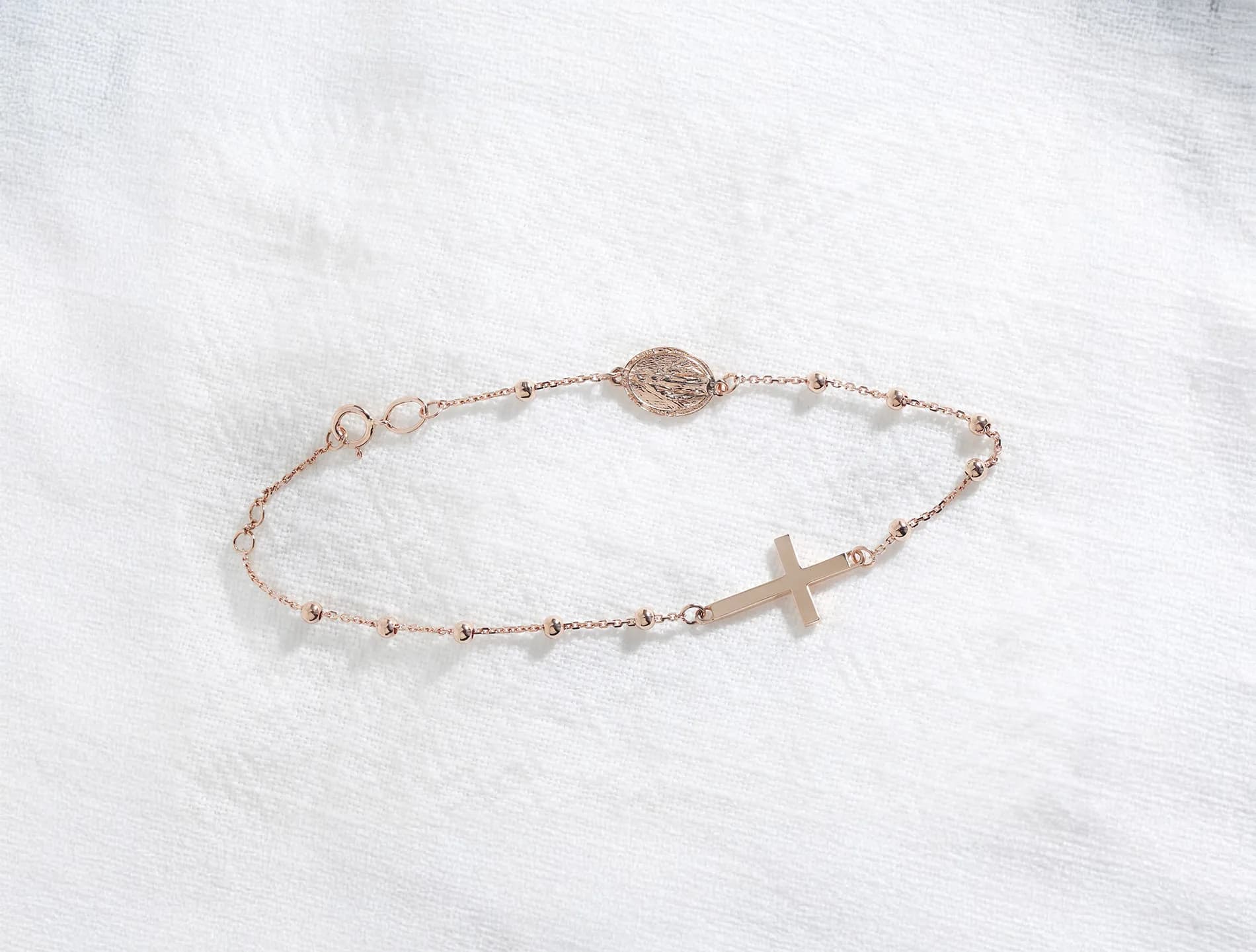 Браслет вервиця з червоного золота Rosary B1 m 02 (17,5-19), фото 6