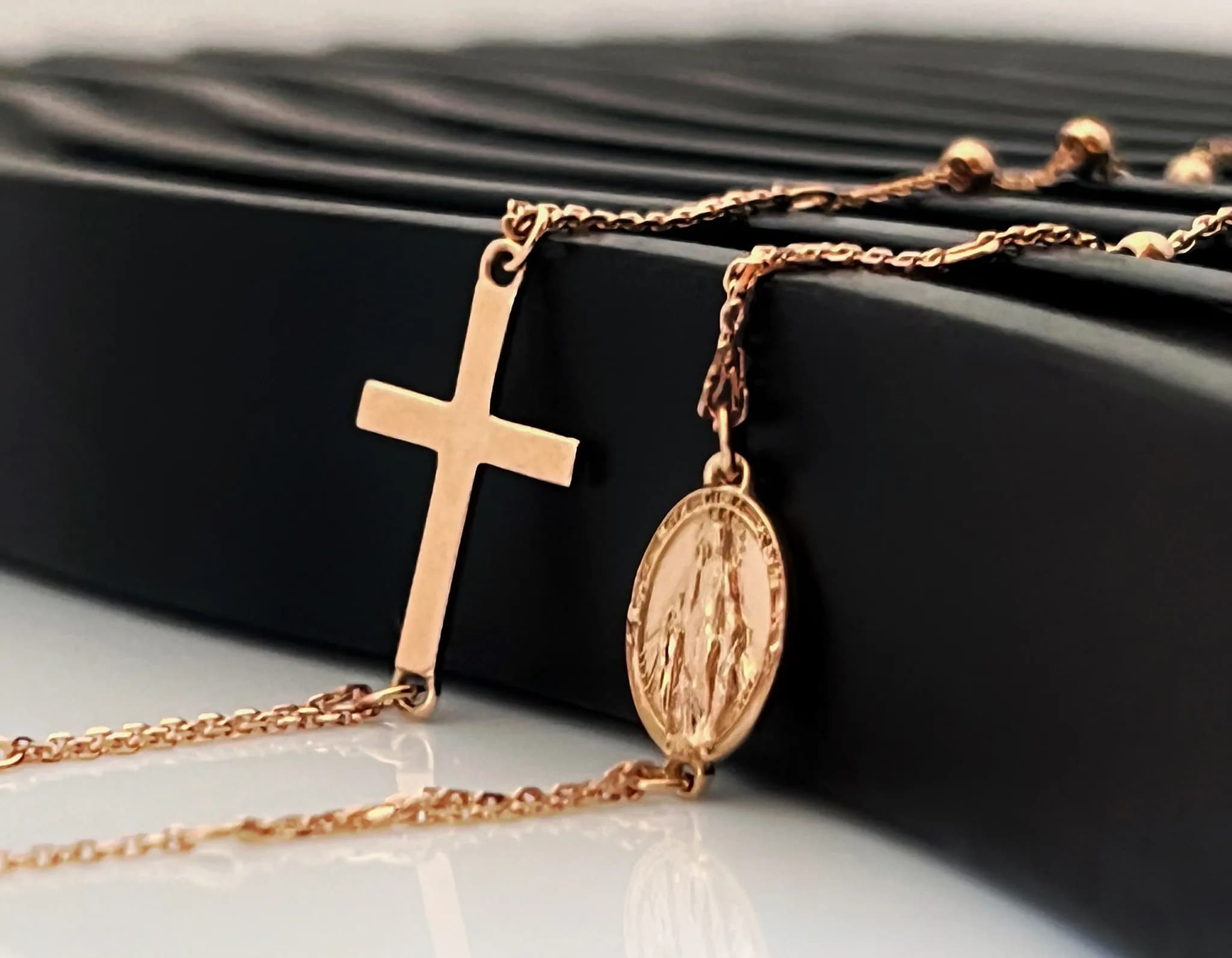 Кольє-вервиця з червоного золота Rosary N1 (45), фото 2