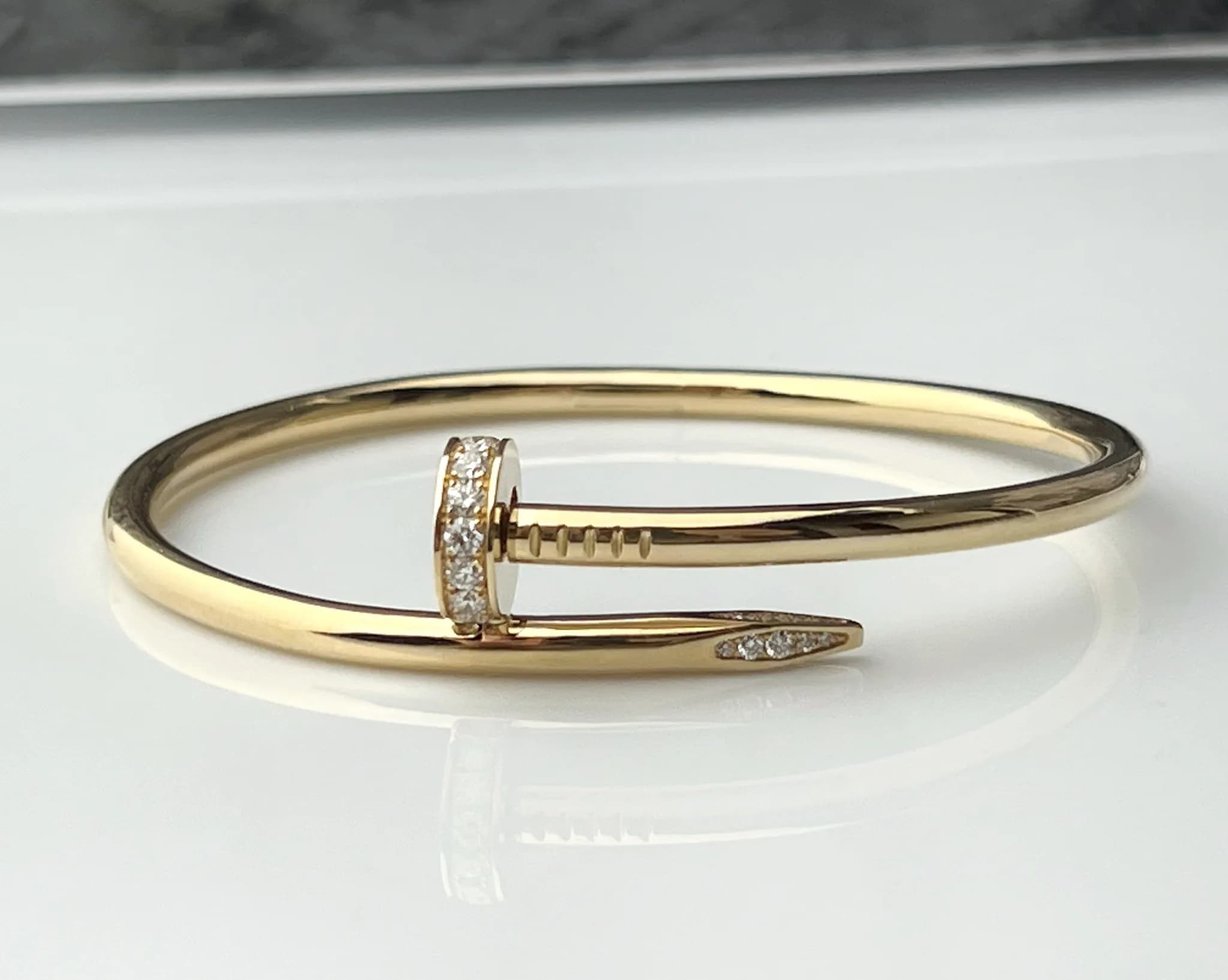 Браслет з діамантами "Шато" з жовтого золота18k
