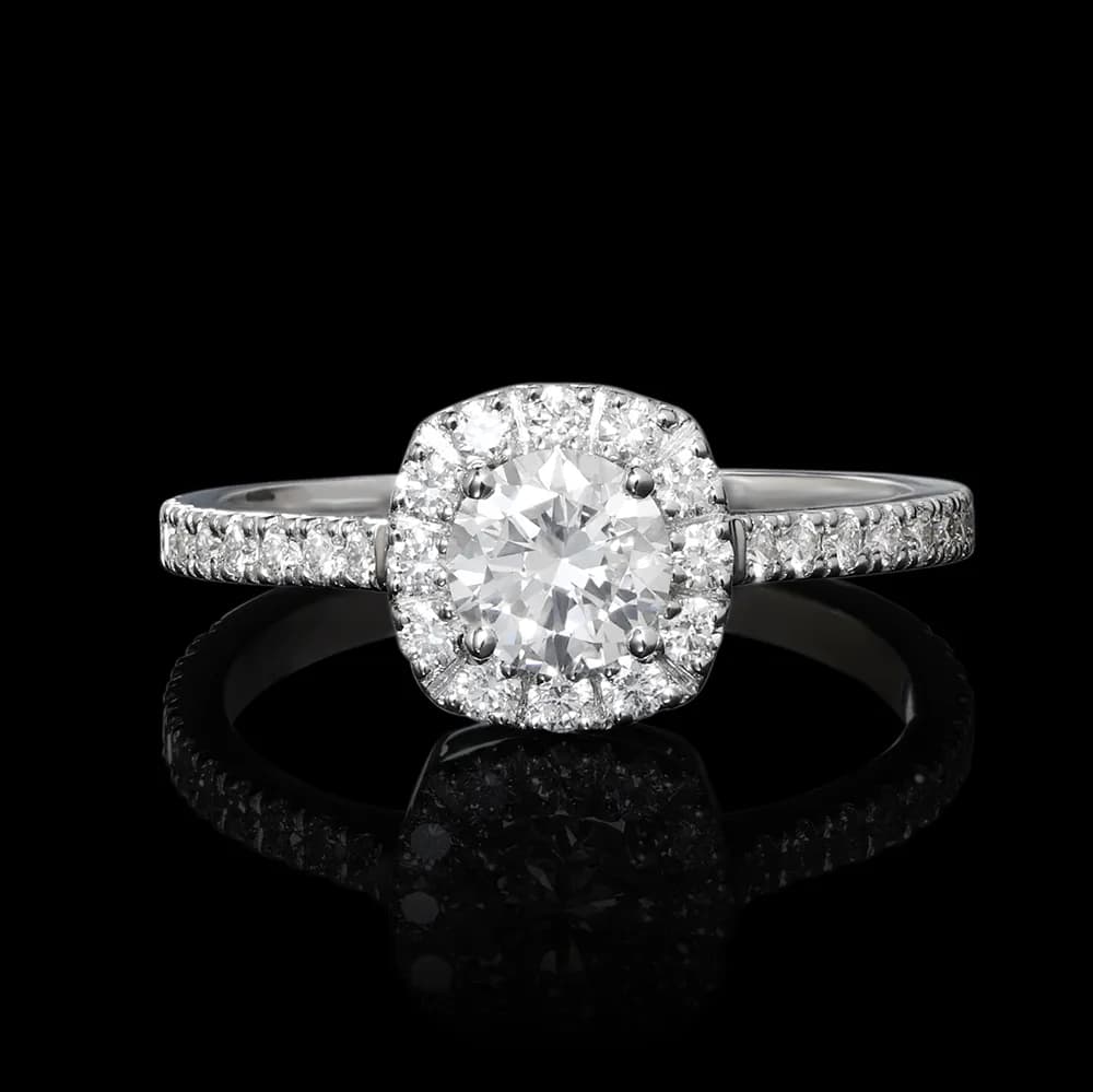 Каблучка з діамантами з білого золота Elza R2 0,50 GIA (17)