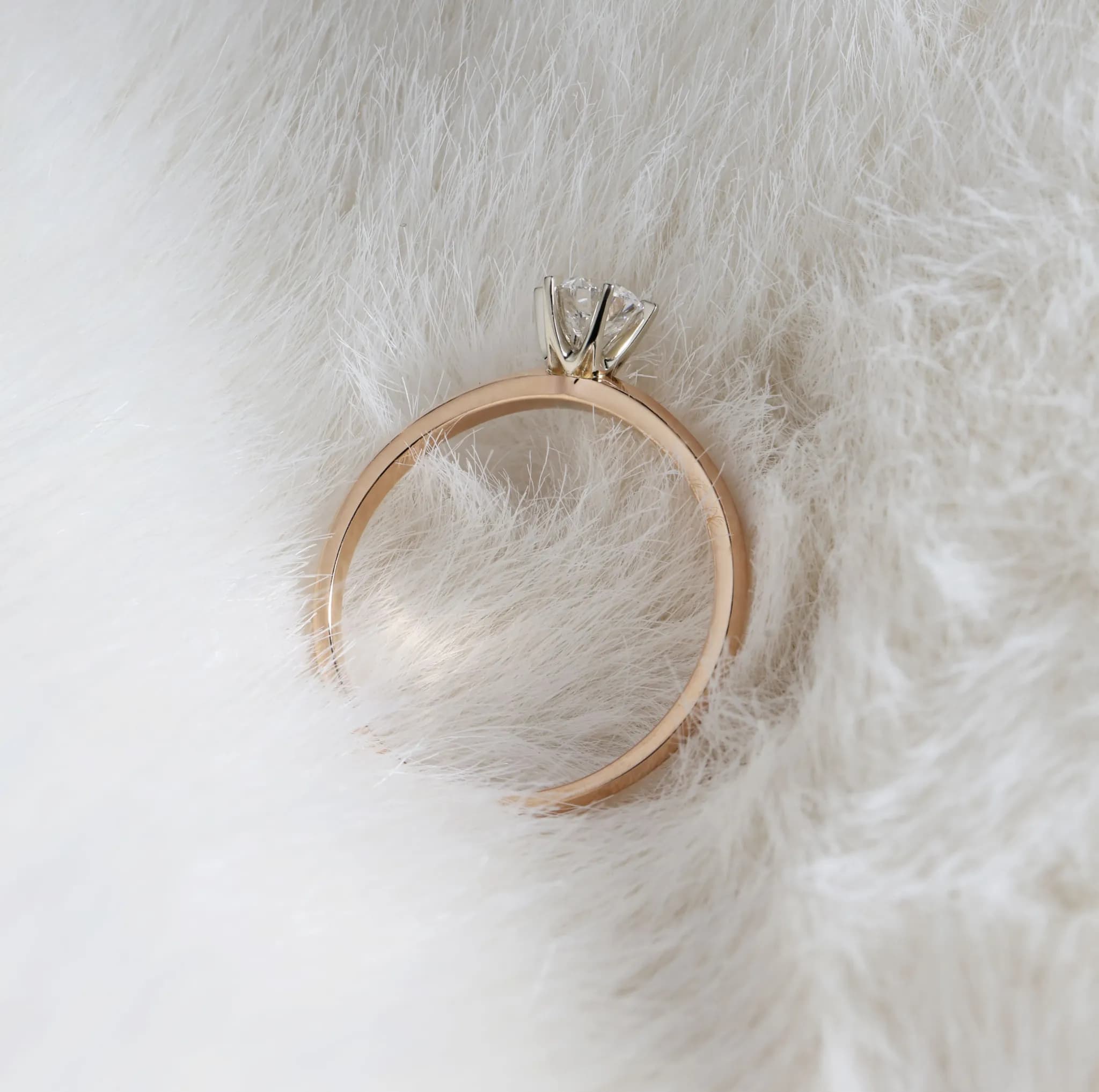 Каблучка з діамантом на заручини 313-0380 0,30 GIA (16,5), photo 3
