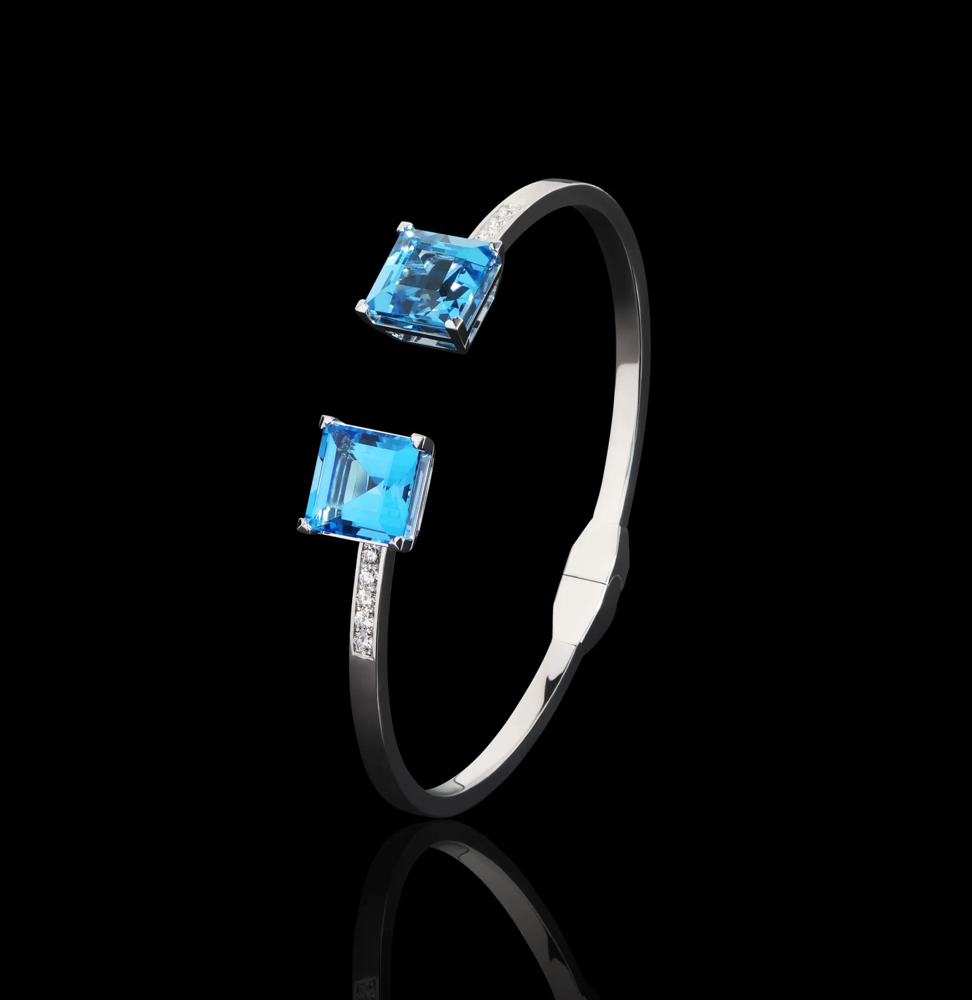 Браслет з топазом з білого золота Амстел B22 topaz (17,5-19), фото 2