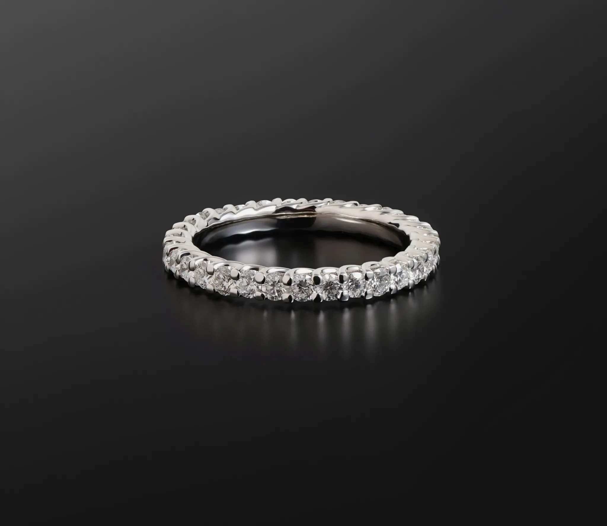 Доріжка з діамантами з білого золота Wave 30 pcs R2 2,5mm (17), фото 2