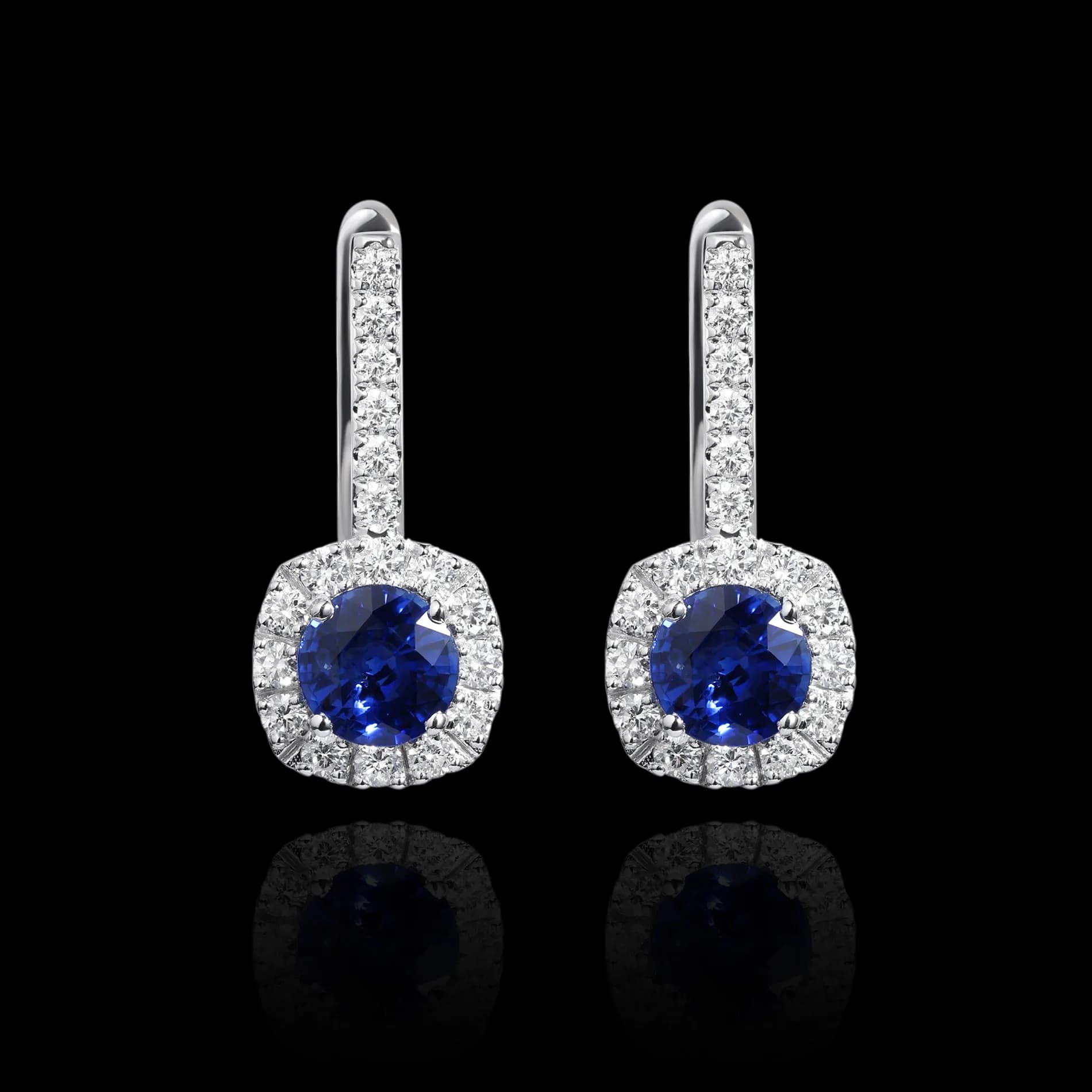 Сережки з сапфірами Elza E29 sap