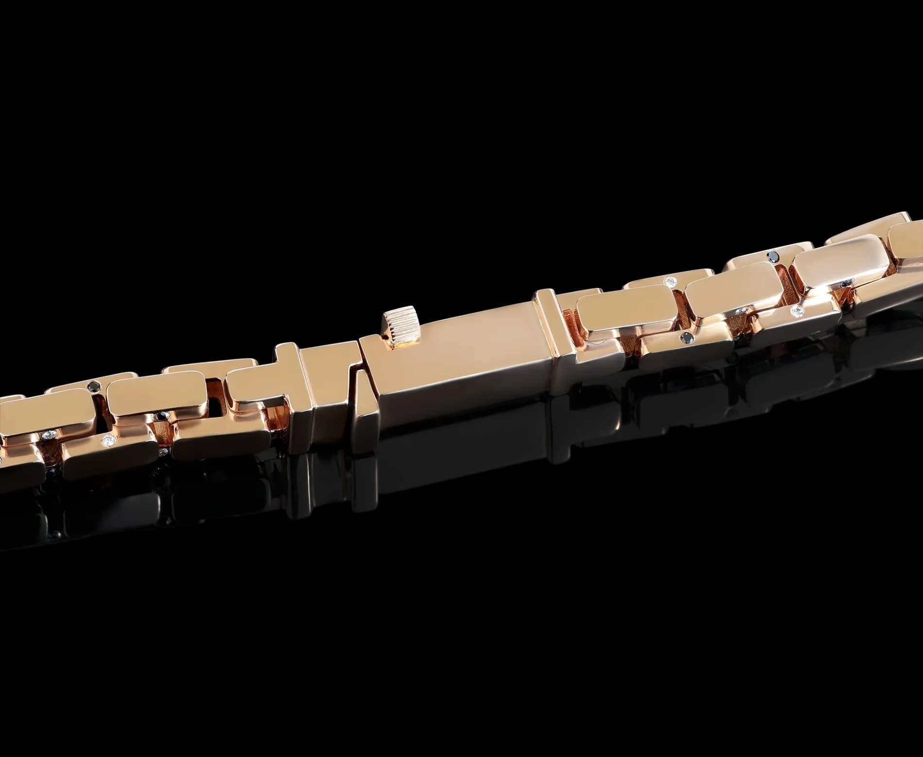 Ланцюг зі вставками діамантів з червоного золота Joker Ch1