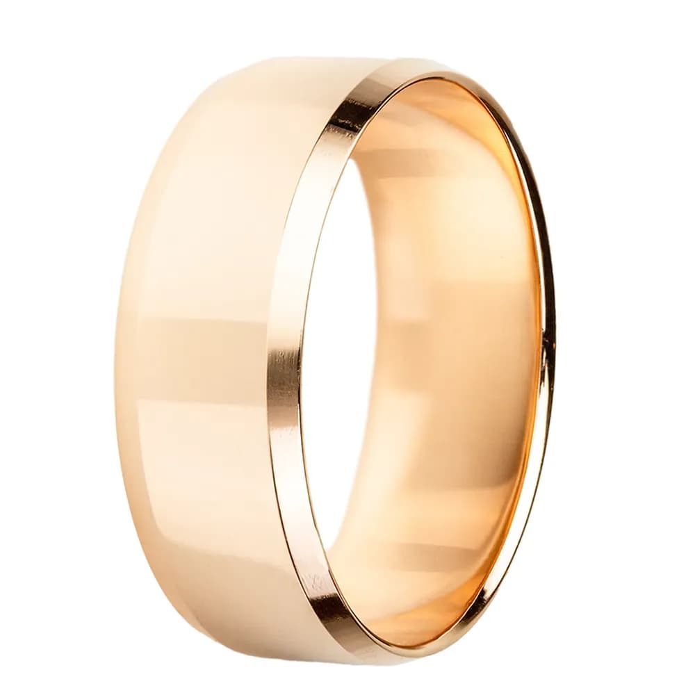 Обручка американка з фаскою з червоного золота 7 мм 100-0770 (21)