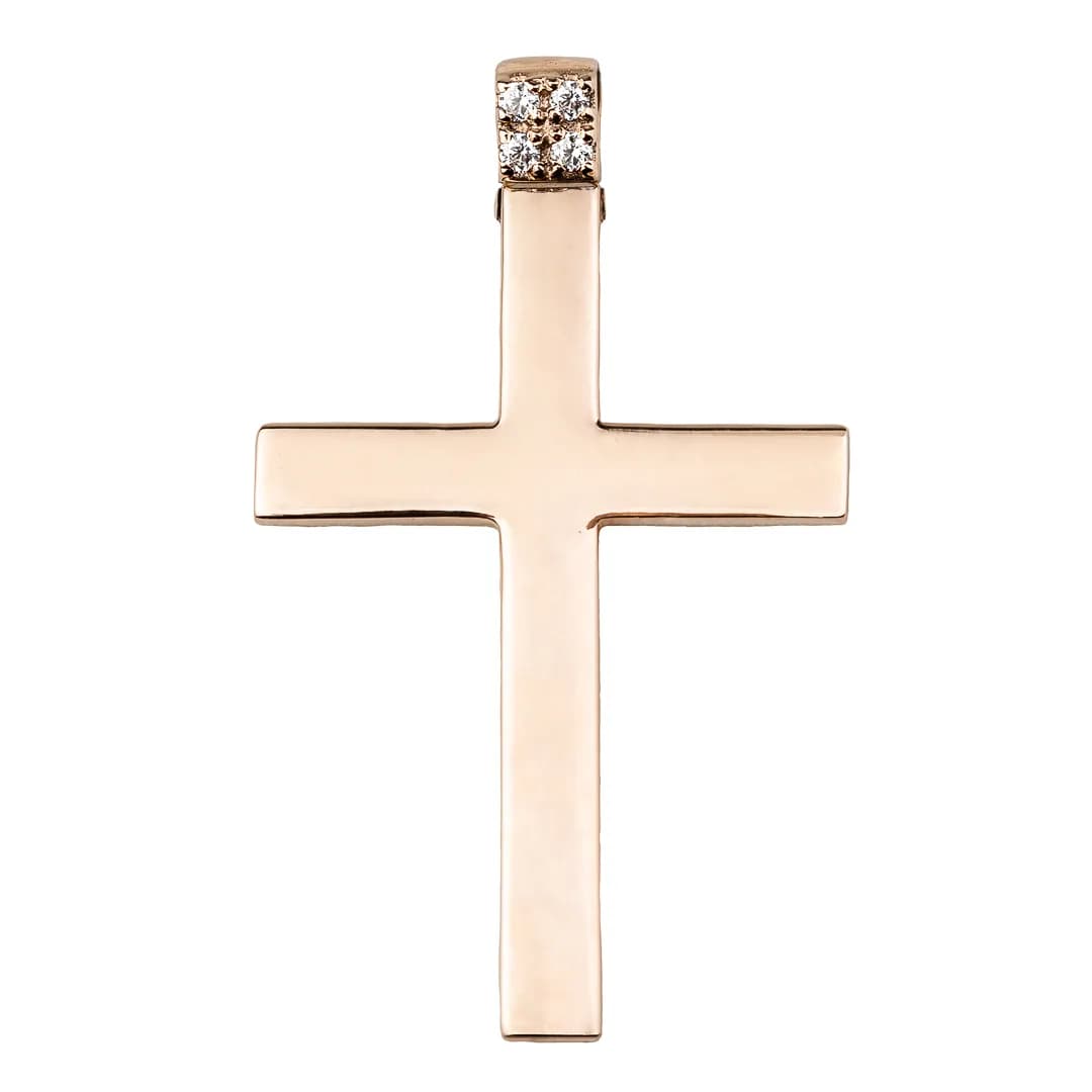 Хрестик з куб. цирконами 165-0745