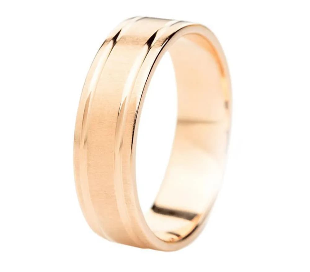 Обручка "3D" з червоного золота 100-0214.S (17)