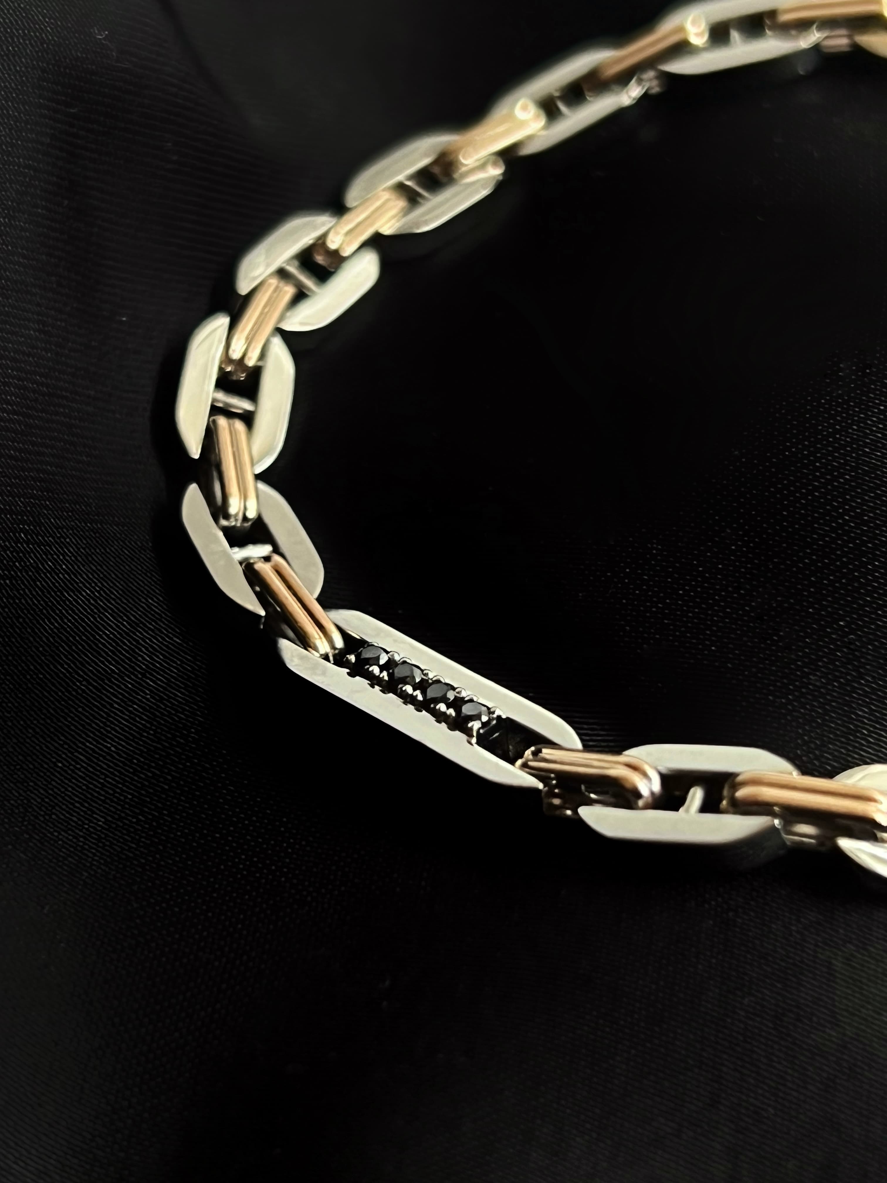 Браслет "Eternity" з комбінованого золота (20,5)