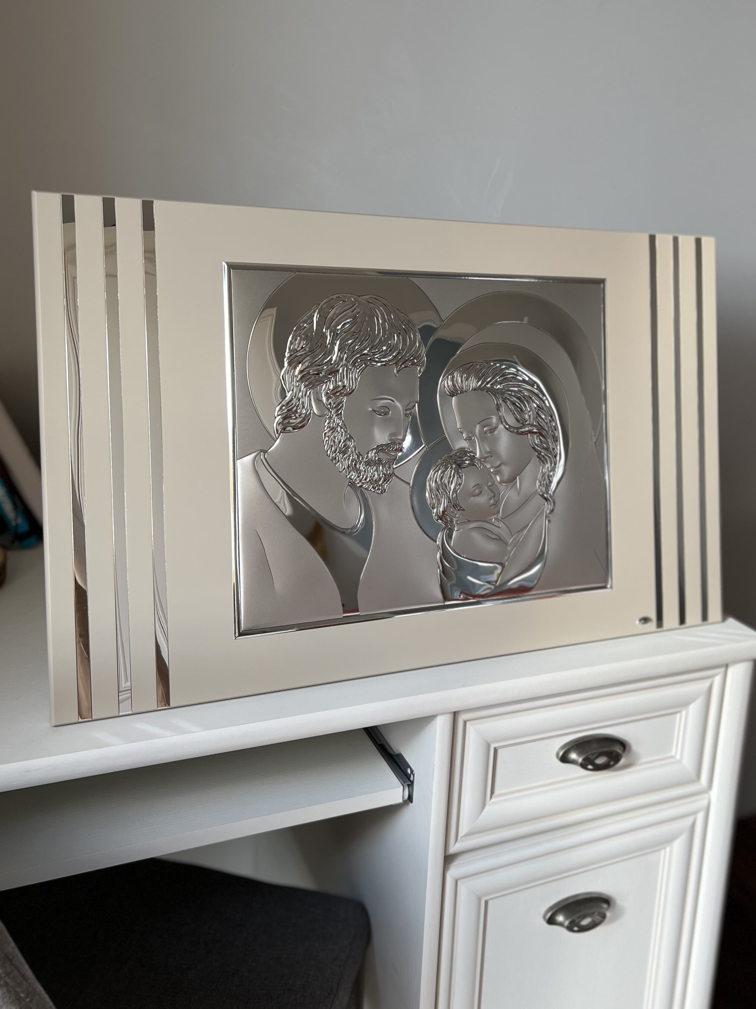 Ікона срібна Свята Родина 18317/2L (68х42)