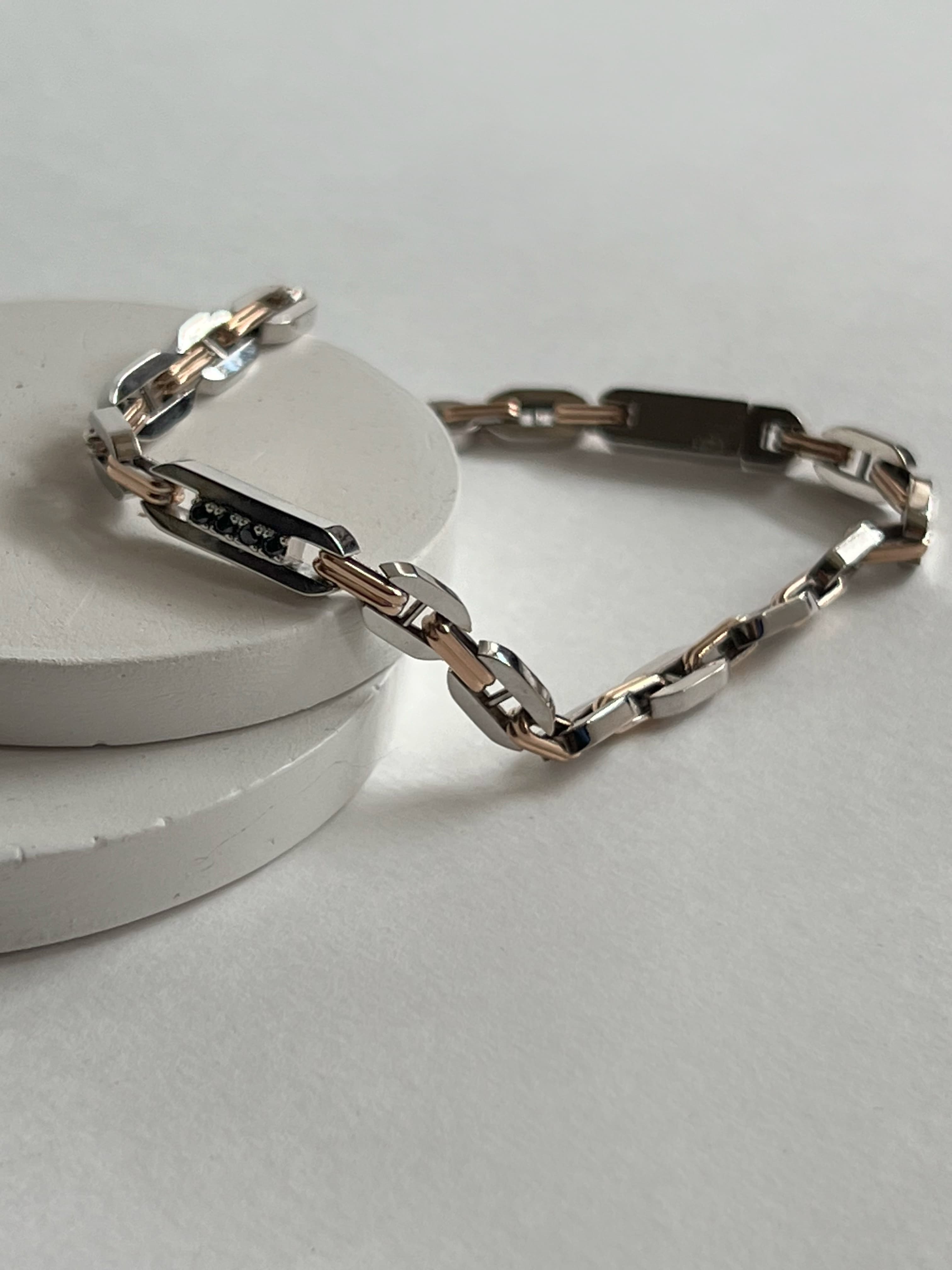 Браслет "Eternity" з комбінованого золота (20,5)