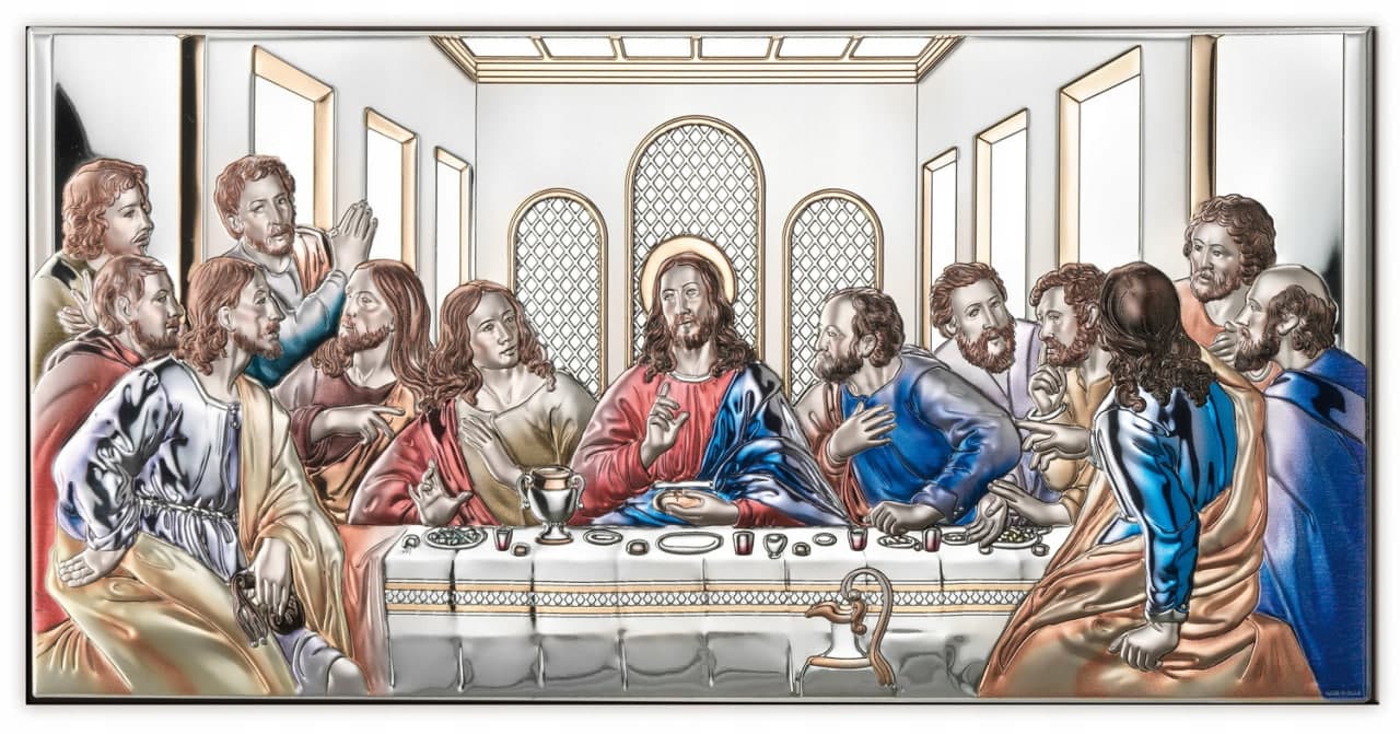 Ікона Тайна Вечеря кольорова 81237 9LCOL (92х45)
