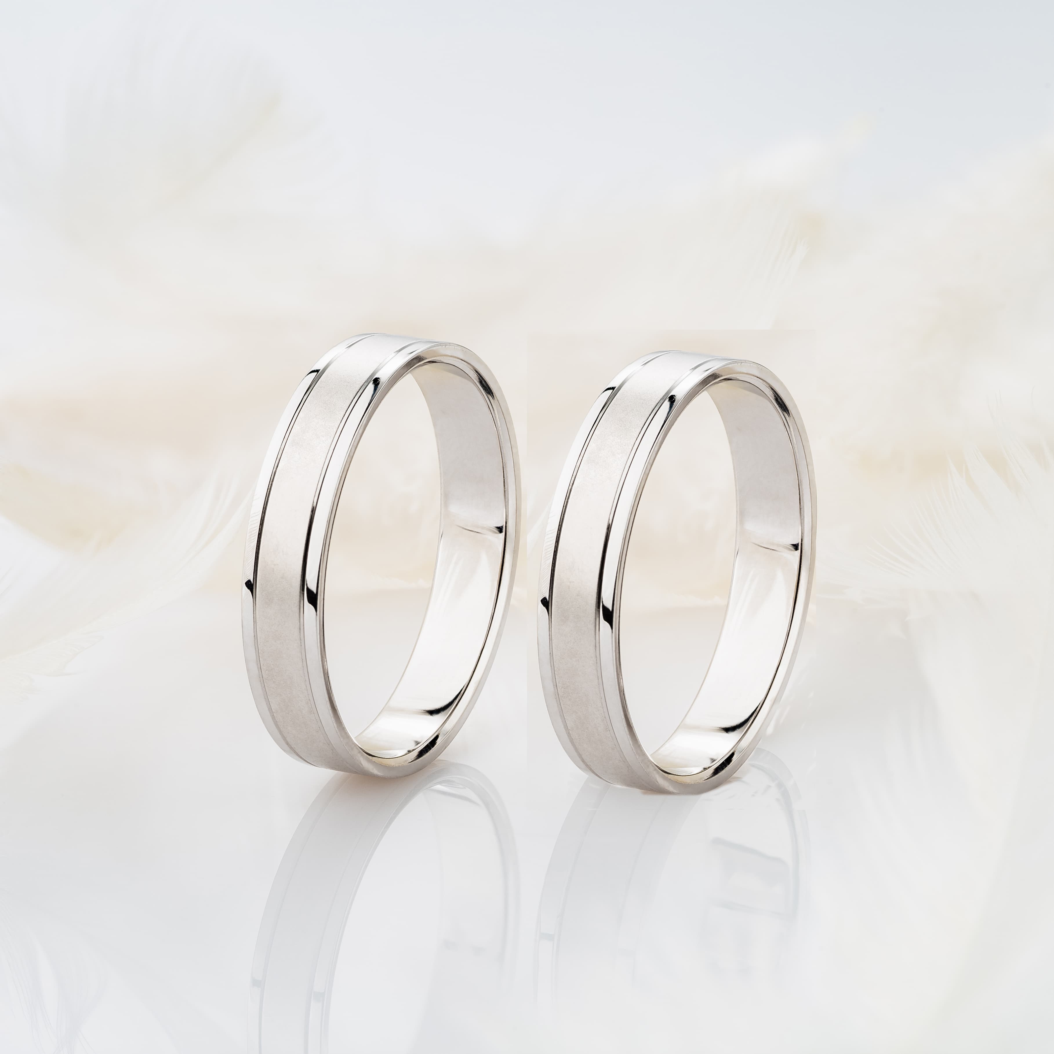 Обручка "Берег океану" з білого золота 200-0033 (21)