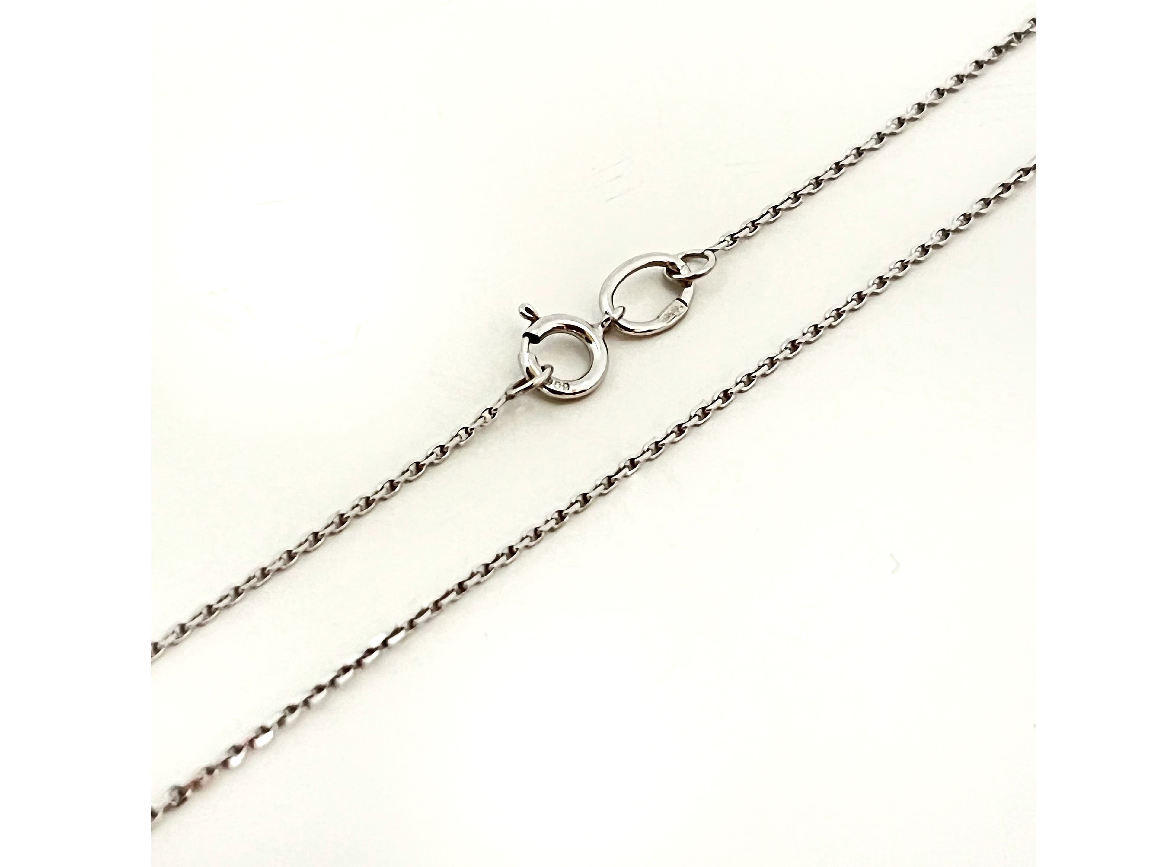 Ланцюжок з білого золота плетіння якір CABD-30X3(W) (45)