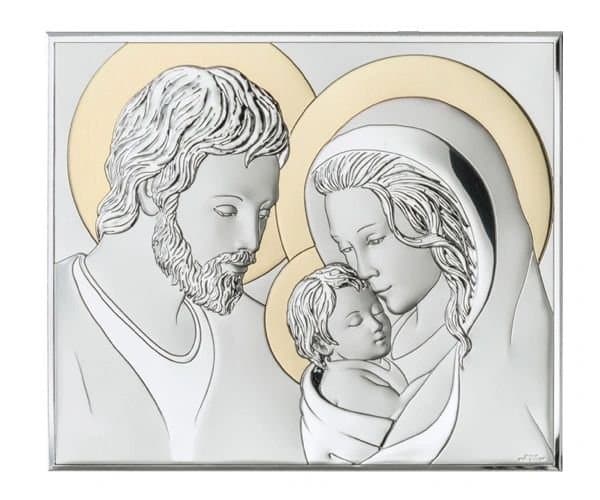 Ікона Свята родина з золотистим ореолом 81340 3L ORO (19x15,5)