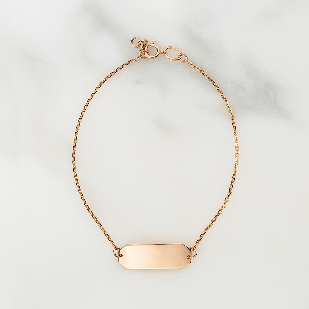 Браслет "Geometria" з пластиною для гравіювання (17,5)