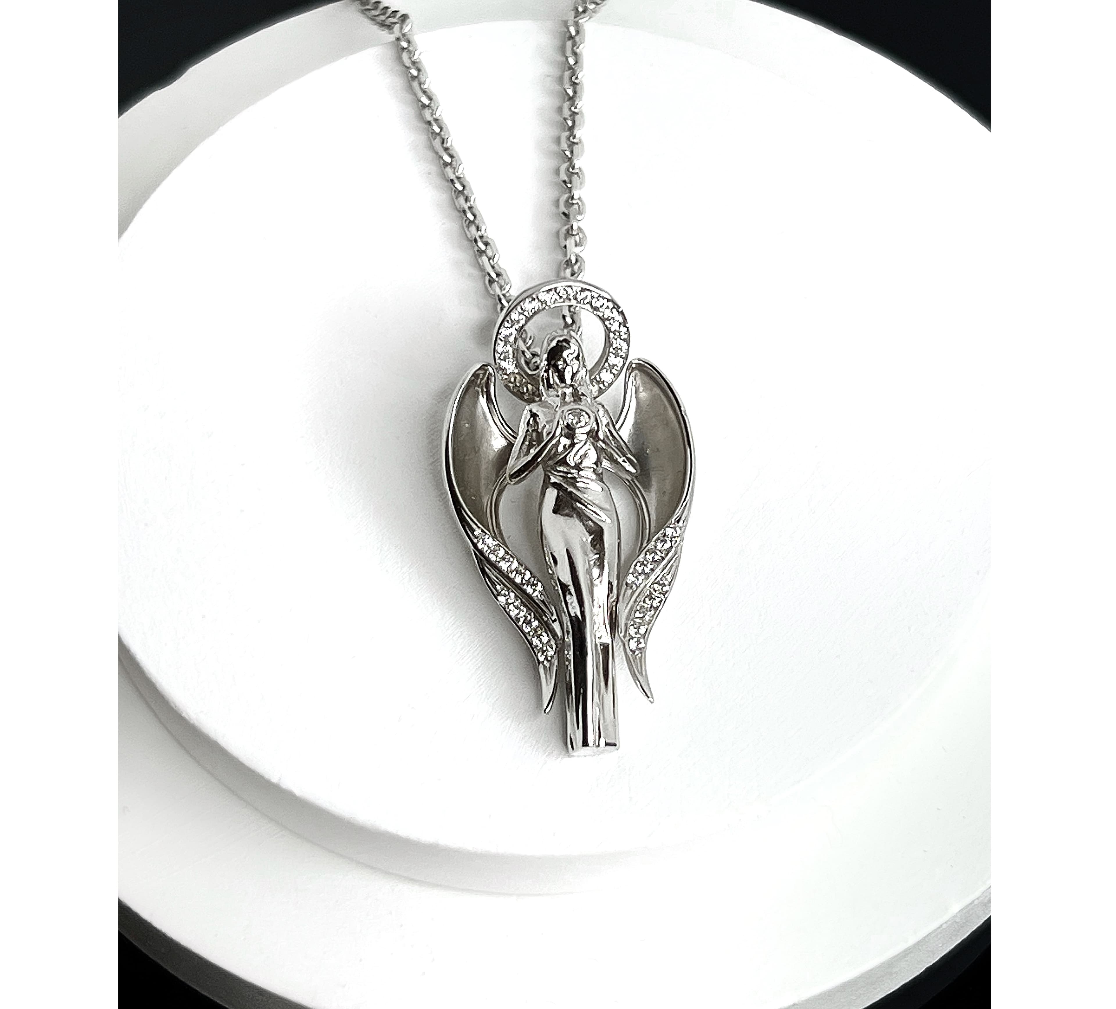 Підвіска "Янгол" з білого золота 265-0750,03