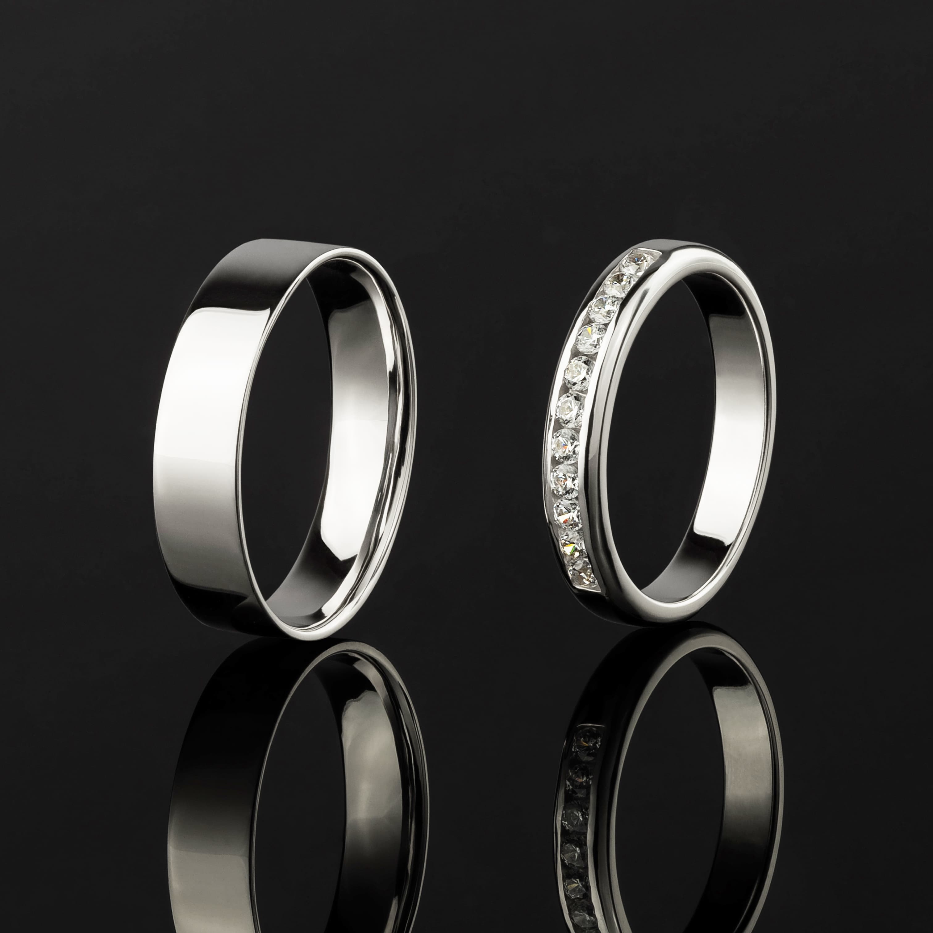 Пара обручок "Валенсія" з білого золота 260-0063_200-0660 (18)