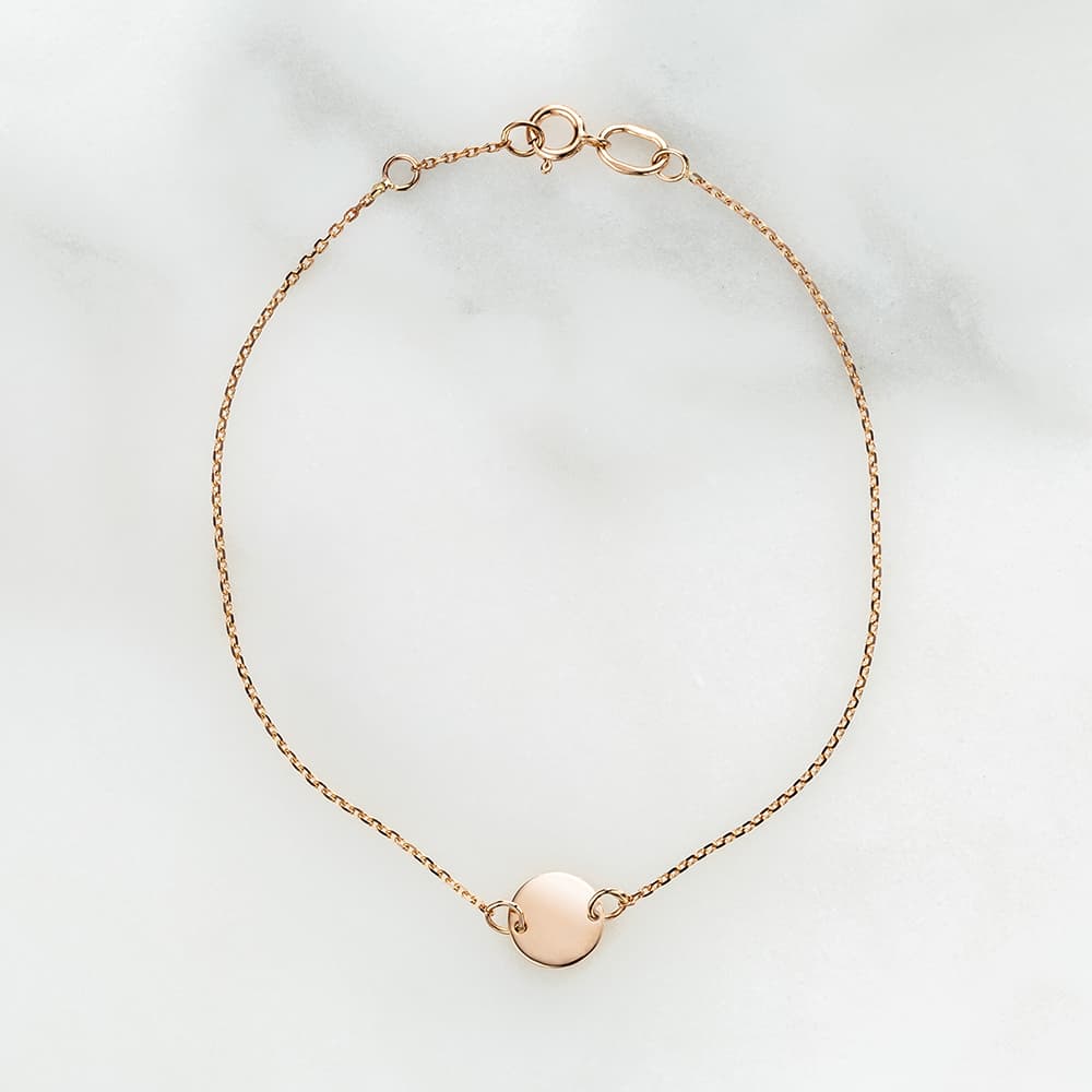 Браслет "Coin" з пластиною для гравіювання (17,5)