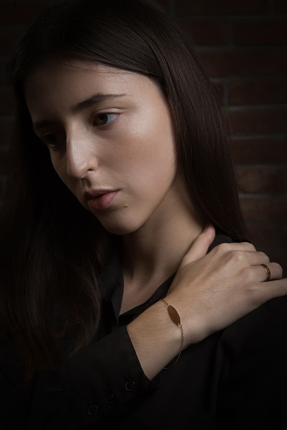 Браслет "Elips" з пластиною для гравірування (18,5-19,5)