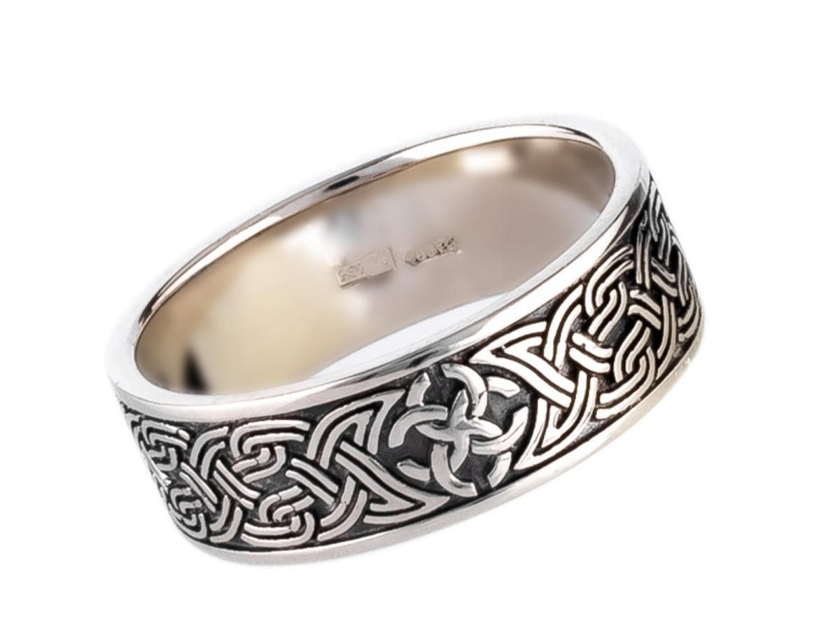 Обручка "Скандинавська казка" з білого золота 200-0190 (16,5)