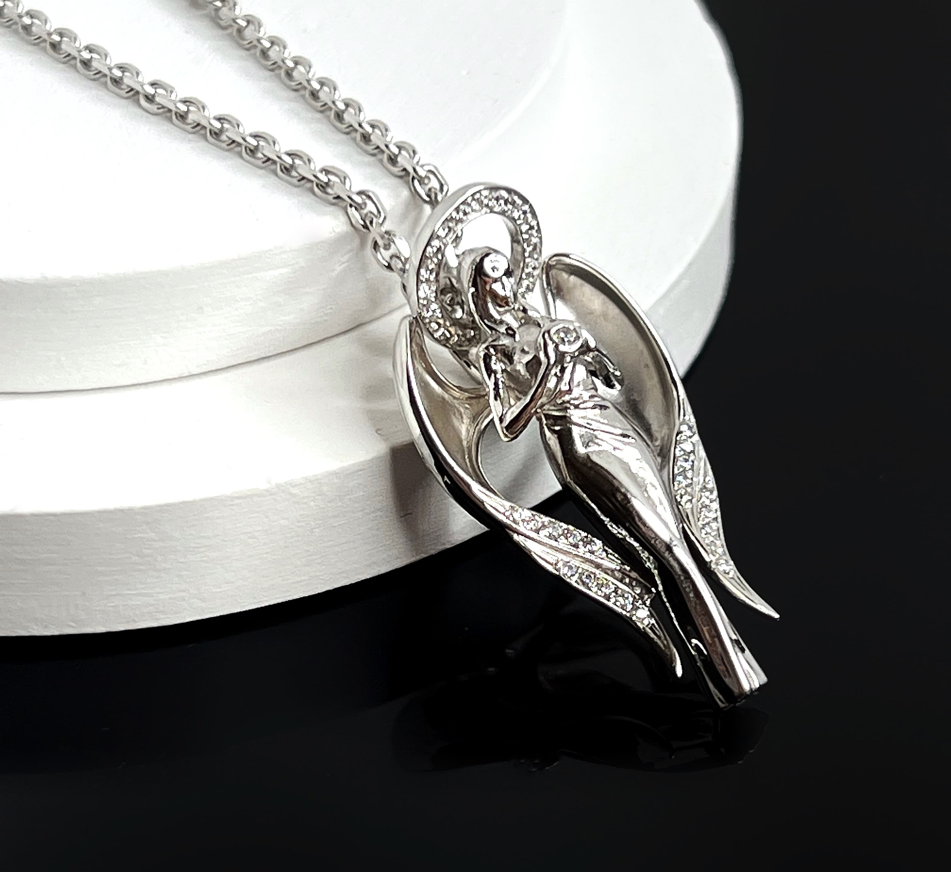 Підвіска "Янгол" з білого золота 265-0750,03