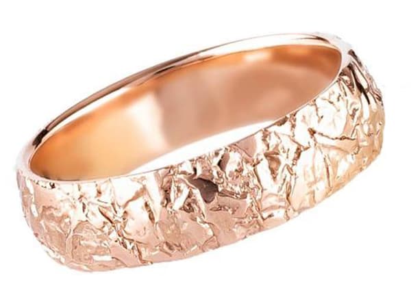 Обручка "Велич гір" з червоного золота 100-0169 (19,7)