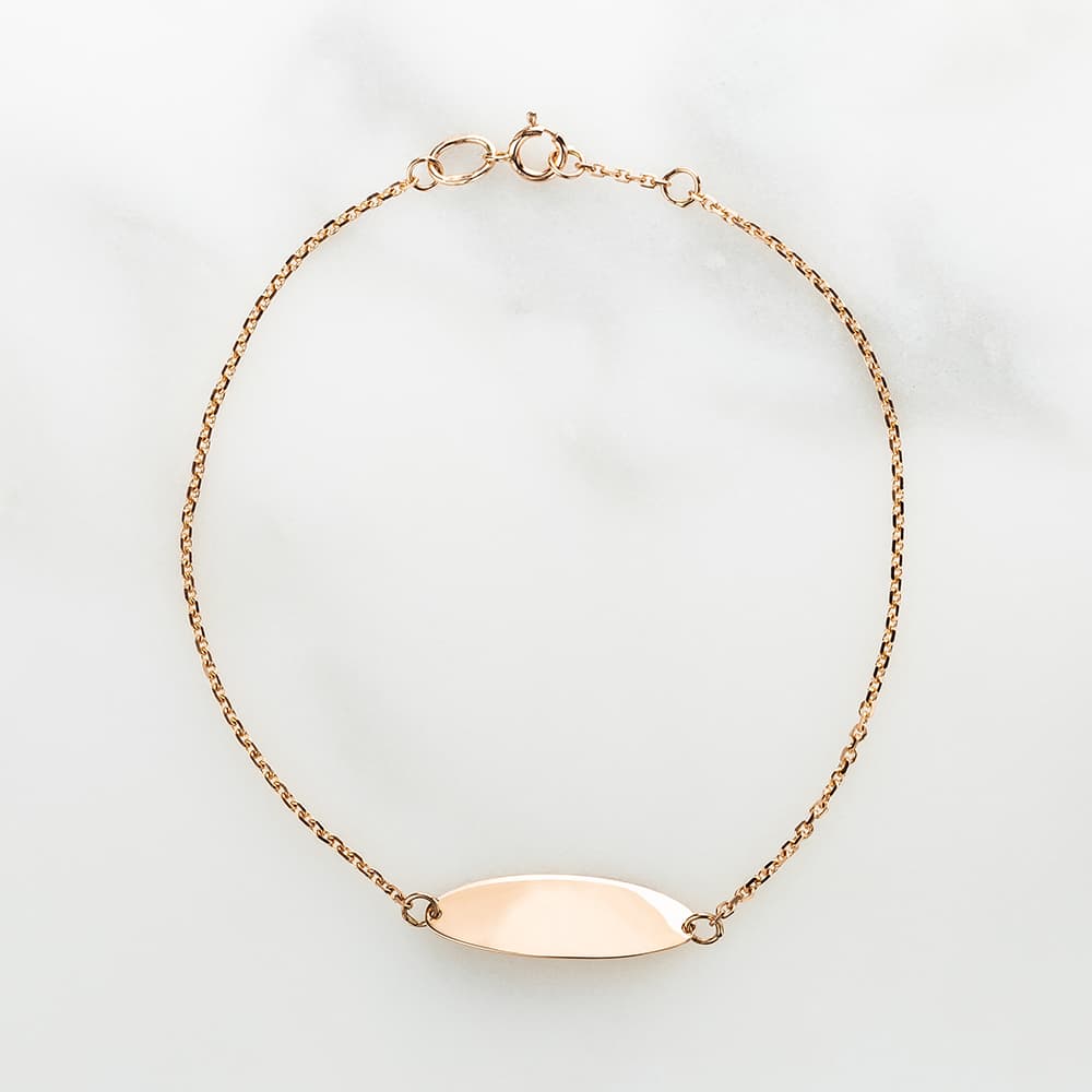 Браслет "Elips" з пластиною для гравірування (18,5-19,5)