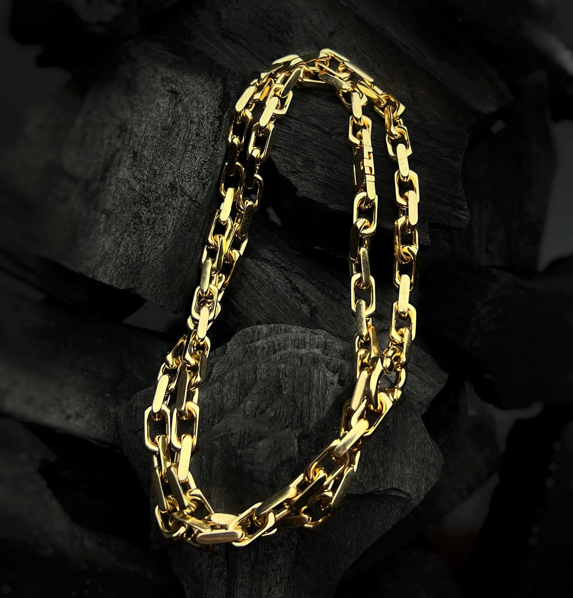 Ланцюжок з жовтого золота 18k Makers chains, фото 3