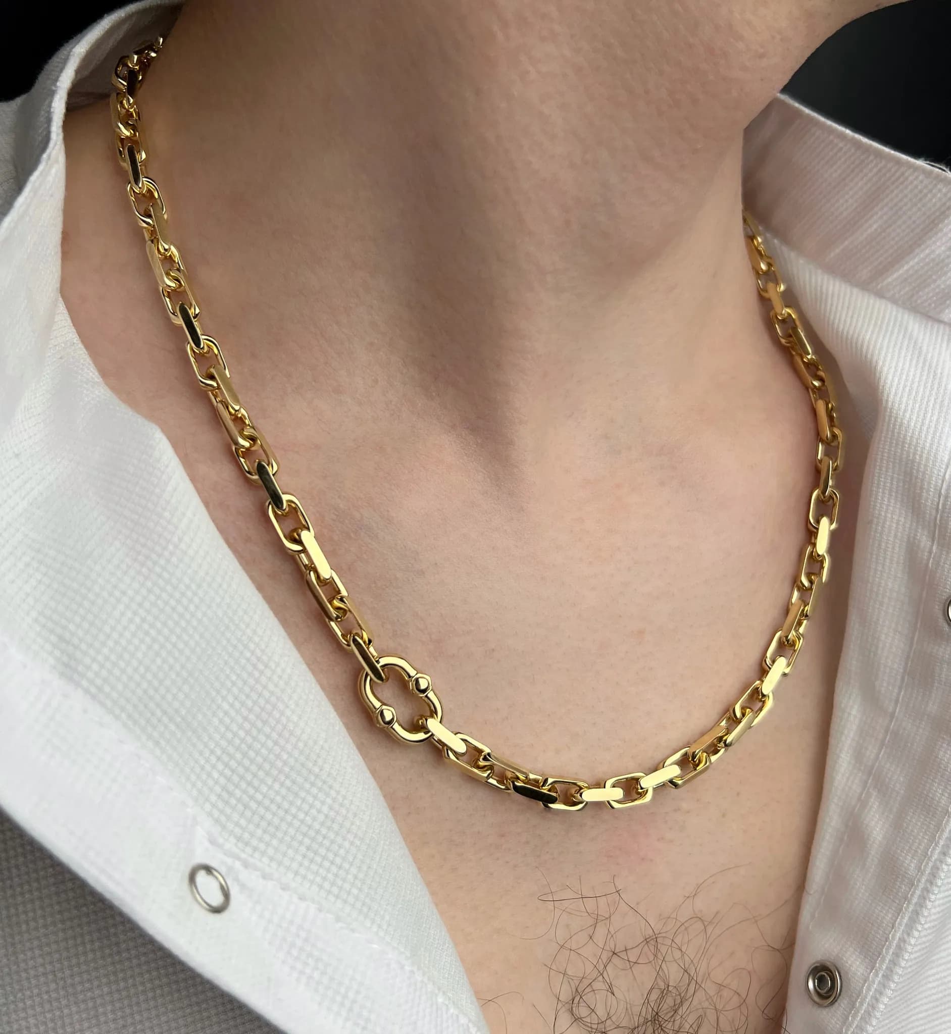Ланцюжок з жовтого золота 18k Makers chains, фото 4