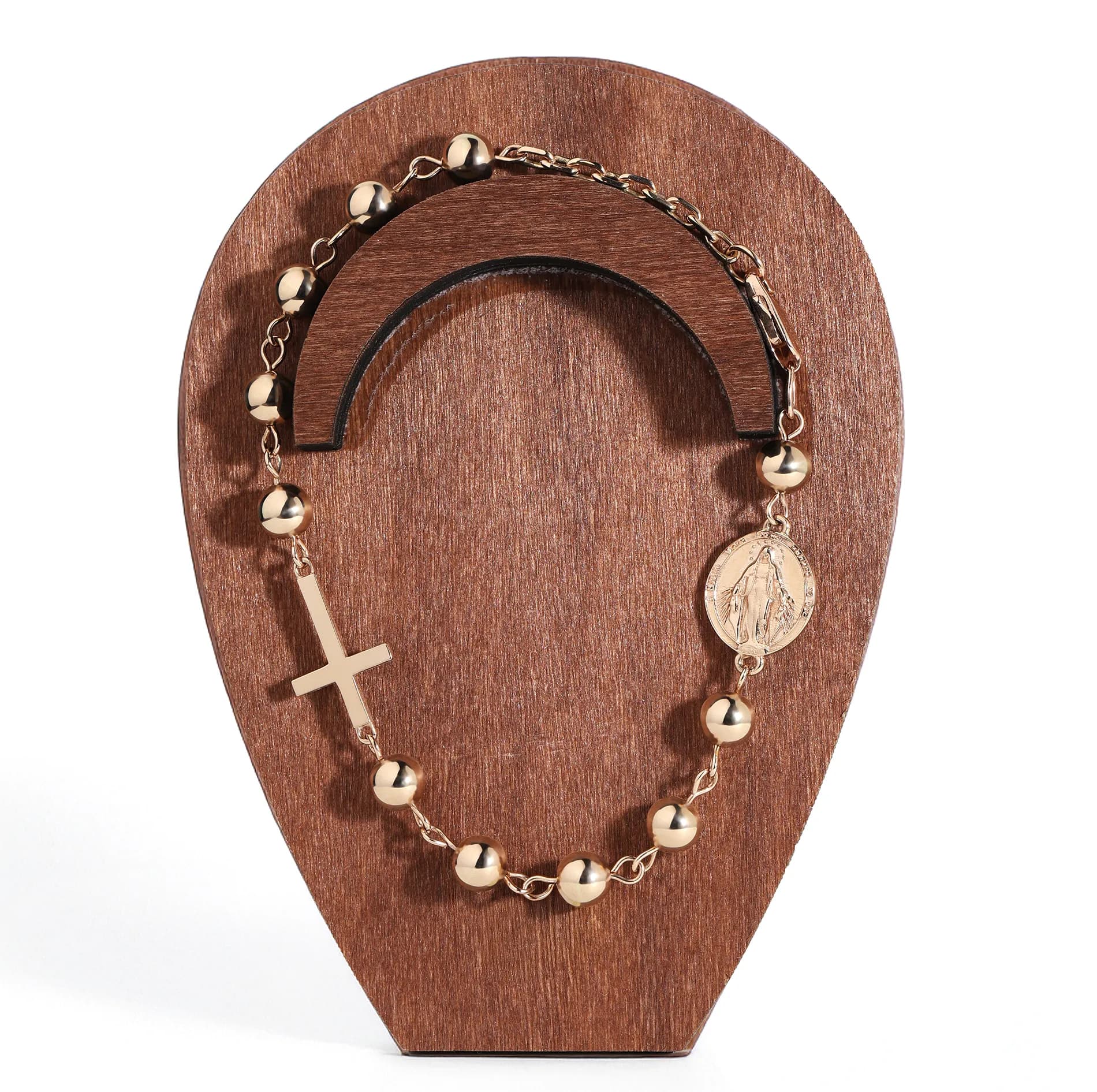 Золота вервиця браслет Rosary B1 m 022 6mm (22), фото 3