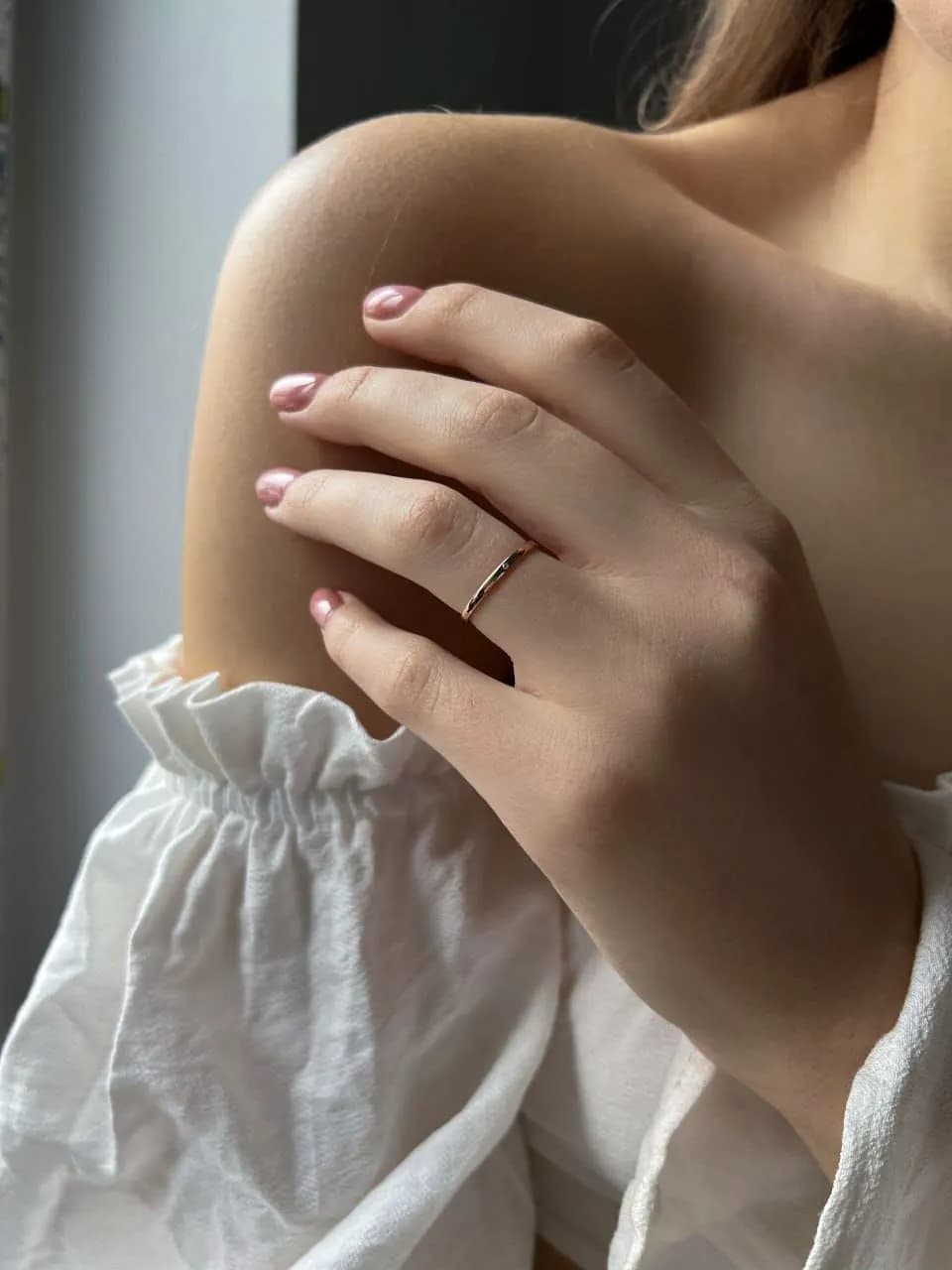 Пара обручок з червоного золота 110-0915-100-0915, photo 3